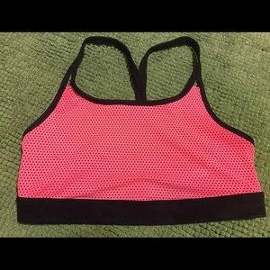 Torrid neon pink mesh sports bra size 1